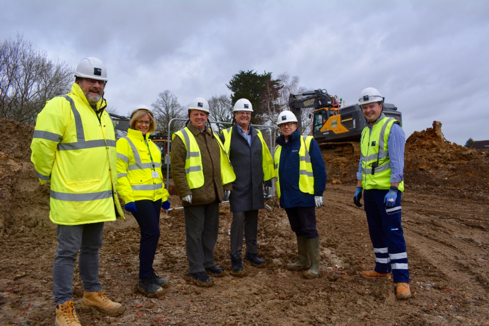 Council’s leadership visits Woodlands Meed site